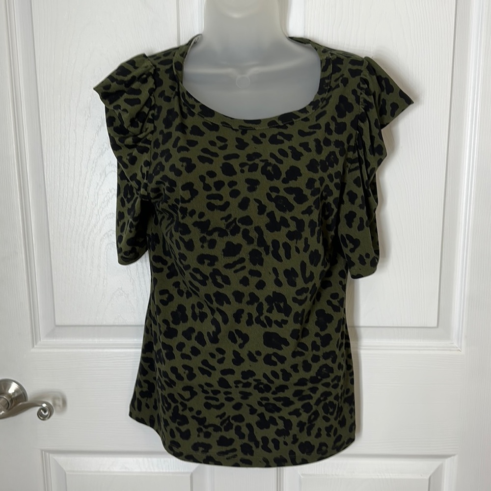 New York and Company leopard print blouse